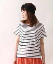 coen | スラブボーダーポケットTシャツ(Tシャツ/カットソー)