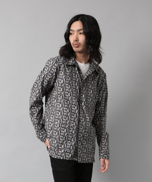 AMERICAN RAG CIE（アメリカンラグシー）の「LIBERTY オープンカラー 長袖シャツ（シャツ/ブラウス・メンズ・ブラック系その他/イエロー系その他・1/2）」の3枚目の写真