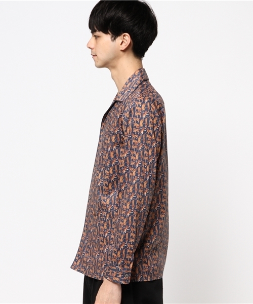 AMERICAN RAG CIE（アメリカンラグシー）の「LIBERTY オープンカラー 長袖シャツ（シャツ/ブラウス・メンズ・ブラック系その他/イエロー系その他・1/2）」の7枚目の写真