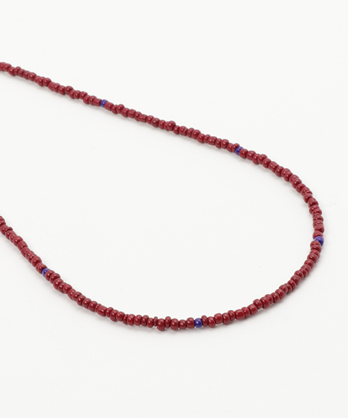 WEGO（ウィゴー）の「WEGO/カラービーズネックレス（ネックレス・メンズ・ワイン/ゴールド/パープル・FREE）」の4枚目の写真