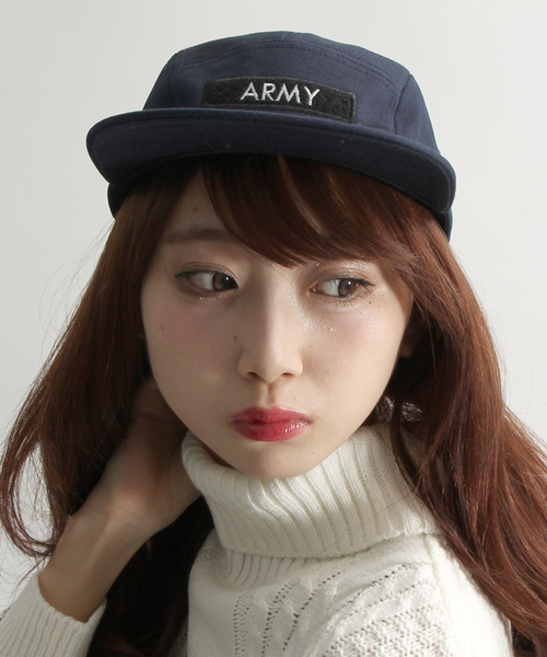 WEGO（ウィゴー）の「WEGO/ARMYロゴジェットキャップ（キャップ・メンズ・カーキ/ネイビー/ダークオレンジ・FREE）」の11枚目の写真