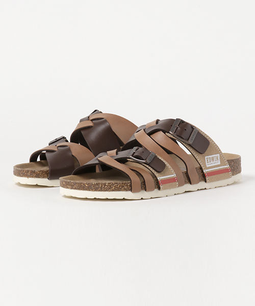 EDWIN(エドウィン)の「【EDWIN】クロスベルトサンダル(サンダル・メンズ・ブラック/ブラウン/レッド・26inch/27inch)」の1枚目の写真