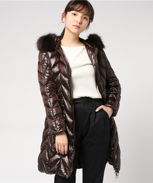 け*ん様 【タトラス TATRAS】ダウンコート フード SS ダークブラウン TATRAS（タトラス）の「TATRAS(タトラス）POPENA/LTA18A4552（ダウン