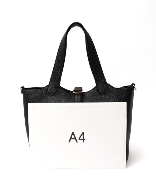 VitaFelice（ヴィータフェリーチェ）の「インナーバッグ付き3wayトートバッグ（ショルダーバッグ・レディース・アイボリー/ベージュ系その他/ブラック/ライトグレー/ベージュ/チョコ・FREE）」の16枚目の写真