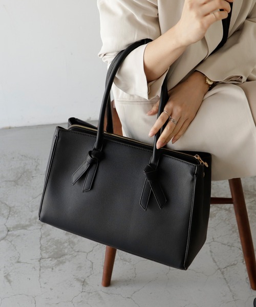 【セール】リボンハンドルトートバッグ（トートバッグ）｜VitaFelice（ヴィータフェリーチェ）