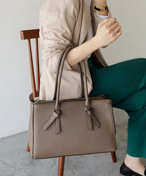 【セール】リボンハンドルトートバッグ（トートバッグ）｜VitaFelice（ヴィータフェリーチェ）