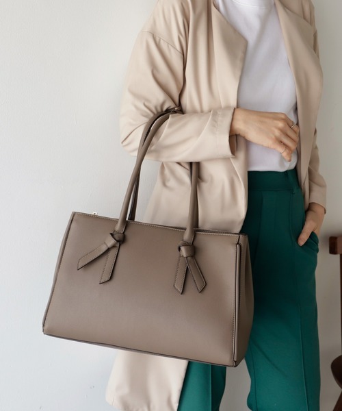 【セール】リボンハンドルトートバッグ（トートバッグ）｜VitaFelice（ヴィータフェリーチェ）