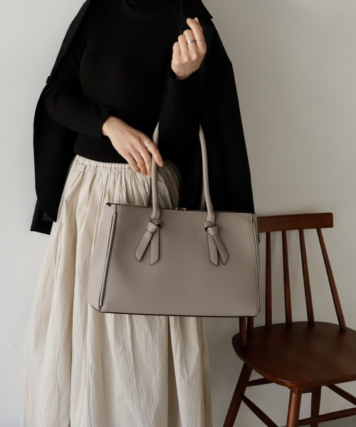 【セール】リボンハンドルトートバッグ（トートバッグ）｜VitaFelice（ヴィータフェリーチェ）