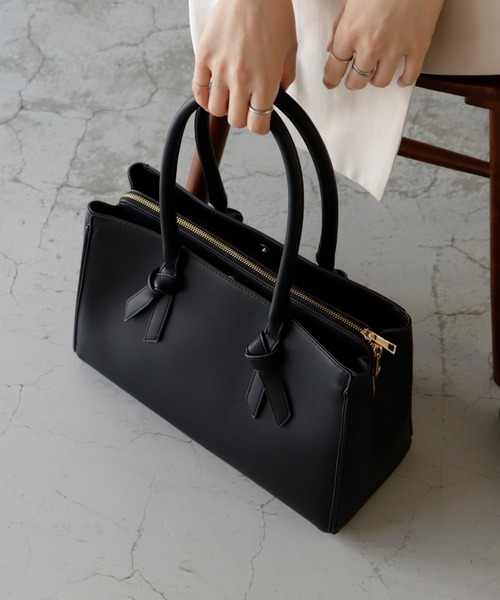 【セール】リボンハンドルトートバッグ（トートバッグ）｜VitaFelice（ヴィータフェリーチェ）