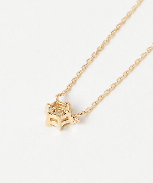 agete（アガット）の「K18ダイヤモンドネックレス（ネックレス