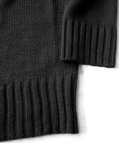 BEATJIVE（ビートジャイブ）の「クルーネックビッグシルエットローゲージニットセーター（ニット/セーター・メンズ・ブラック/ブラック系その他/チャコールグレー・FREE）」の22枚目の写真