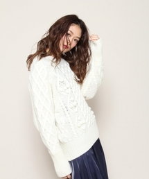 PAGEBOY | ケーブルポップコーン編みニット(ニット/セーター)