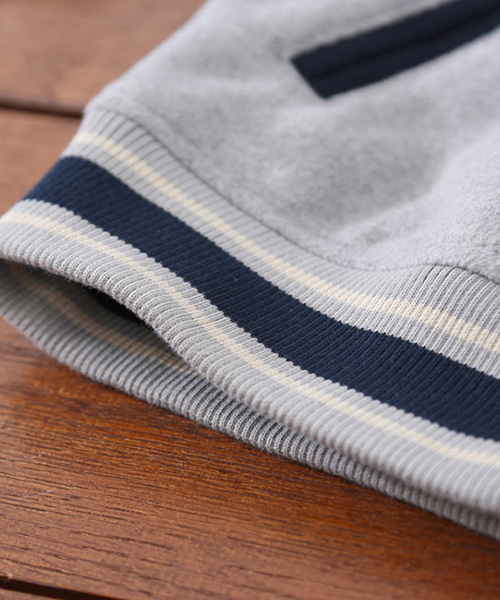 CUBE SUGAR（キューブシュガー）の「メルトン×デニムスタジャン（スタジャン・レディース・ダークグリーン/ネイビー/ボルドー/グレー・M）」の14枚目の写真