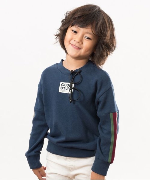 F.O.KIDS(エフオーキッズ)の「ライントレーナー(スウェット・キッズ・ネイビー/グレー/カーキ・100/120/90/110/130/140/80/95)」の3枚目の写真