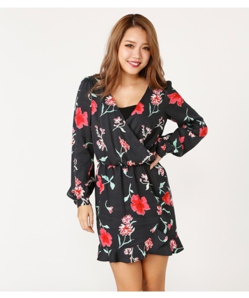 Rienda リエンダ の ヴィンテージフラワーカシュクールワンピース ワンピース Wear