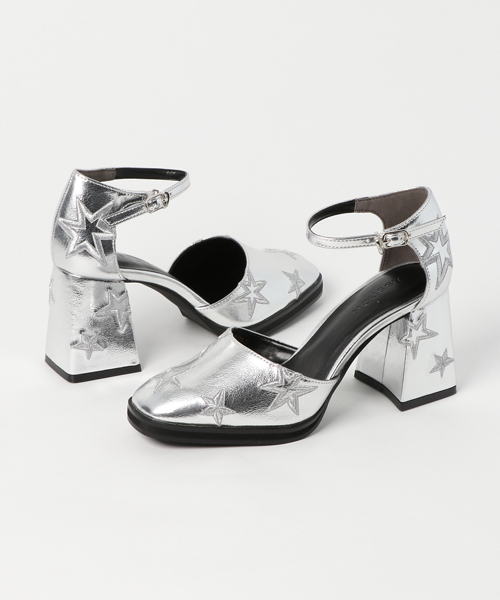 MOUSSY(マウジー)の「STAR PUMPS(パンプス・レディース・シルバー/ブラック・LARGE/MEDIUM/SMALL)」の2枚目の写真