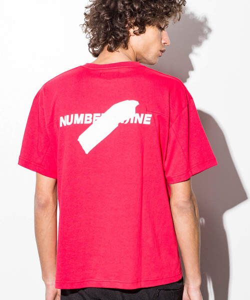 NUMBER (N)INE DENIM(ナンバーナインデニム)の「NUMBER (N)INE DENIM(ナンバーナインデニム)テープポケットビッグTシャツ(Tシャツ/カットソー・メンズ・ホワイト/レッド/ブラック・SMALL/LARGE/MEDIUM)」の3枚目の写真