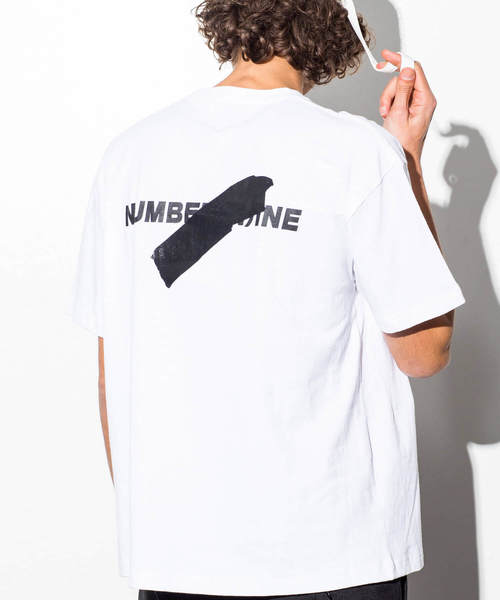 NUMBER (N)INE DENIM(ナンバーナインデニム)の「NUMBER (N)INE DENIM(ナンバーナインデニム)テープポケットビッグTシャツ(Tシャツ/カットソー・メンズ・ホワイト/レッド/ブラック・SMALL/LARGE/MEDIUM)」の4枚目の写真