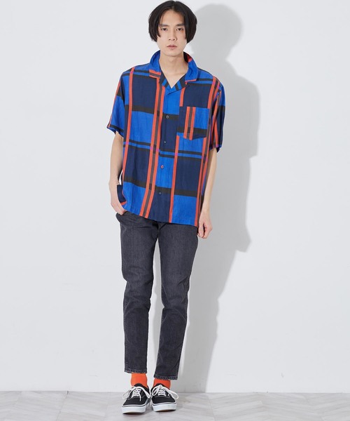 WHITE MOUNTAINEERING（ホワイトマウンテニアリング）の「【White mountaineering】WM×ﾗﾝｸﾞﾗｰ10.5ozｽﾄﾚｯﾁﾃﾞﾆﾑｽﾘﾑﾊﾟﾝﾂ（デニムパンツ・メンズ・ブラック/ブルー・M/L/S）」の5枚目の写真