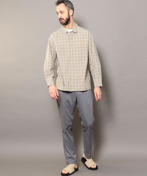 BEAUTY&YOUTH UNITED ARROWS(ビューティーアンドユースユナイテッドアローズ)の「BY タイプライター チェック ワイドフォルム シャツ o(シャツ/ブラウス・メンズ・ベージュ/ロイヤルブルー・SMALL/MEDIUM/LARGE/X-LARGE)」の19枚目の写真