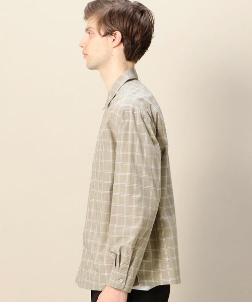 BEAUTY&YOUTH UNITED ARROWS(ビューティーアンドユースユナイテッドアローズ)の「BY タイプライター チェック ワイドフォルム シャツ o(シャツ/ブラウス・メンズ・ベージュ/ロイヤルブルー・SMALL/MEDIUM/LARGE/X-LARGE)」の11枚目の写真