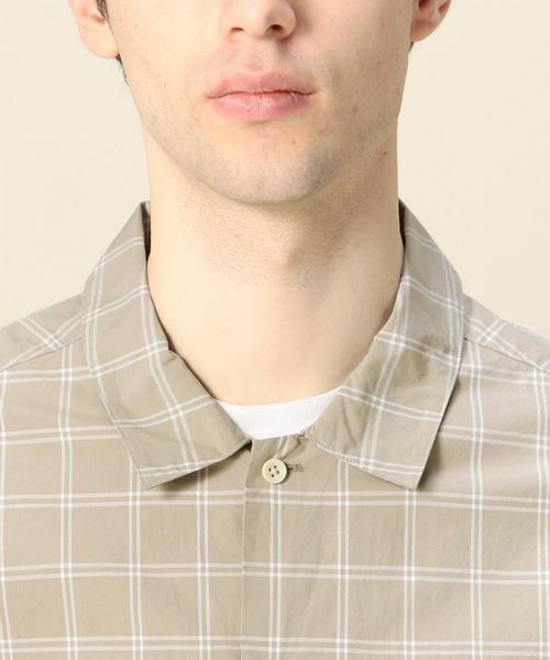 BEAUTY&YOUTH UNITED ARROWS(ビューティーアンドユースユナイテッドアローズ)の「BY タイプライター チェック ワイドフォルム シャツ o(シャツ/ブラウス・メンズ・ベージュ/ロイヤルブルー・SMALL/MEDIUM/LARGE/X-LARGE)」の9枚目の写真