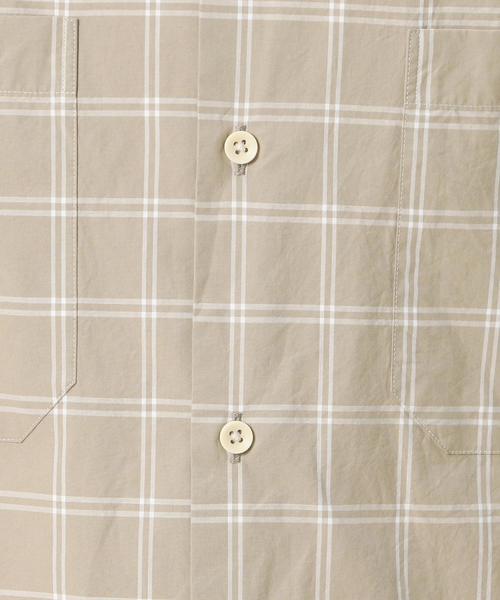 BEAUTY&YOUTH UNITED ARROWS(ビューティーアンドユースユナイテッドアローズ)の「BY タイプライター チェック ワイドフォルム シャツ o(シャツ/ブラウス・メンズ・ベージュ/ロイヤルブルー・SMALL/MEDIUM/LARGE/X-LARGE)」の7枚目の写真