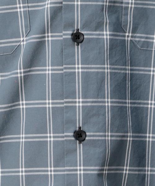 BEAUTY&YOUTH UNITED ARROWS(ビューティーアンドユースユナイテッドアローズ)の「BY タイプライター チェック ワイドフォルム シャツ o(シャツ/ブラウス・メンズ・ベージュ/ロイヤルブルー・SMALL/MEDIUM/LARGE/X-LARGE)」の5枚目の写真