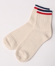 Right-on | 【BASIC SOCKS】トップトリコロールライン柄クォーターソックス(ソックス/靴下)