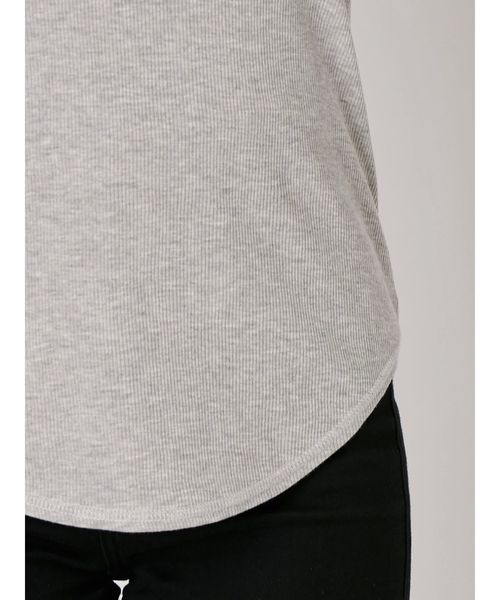 Ungrid（アングリッド）の「BASICテレコタンク（タンクトップ・レディース・オフホワイト/ライトグレー/ブラック・FREE）」の9枚目の写真