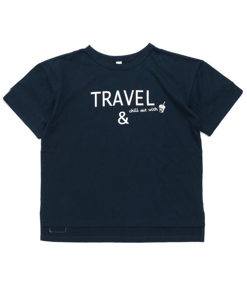 BREEZE（ブリーズ）の「w.colリンクコーデママＴシャツ（その他トップス・レディース・ネイビー・MEDIUM）」の2枚目の写真