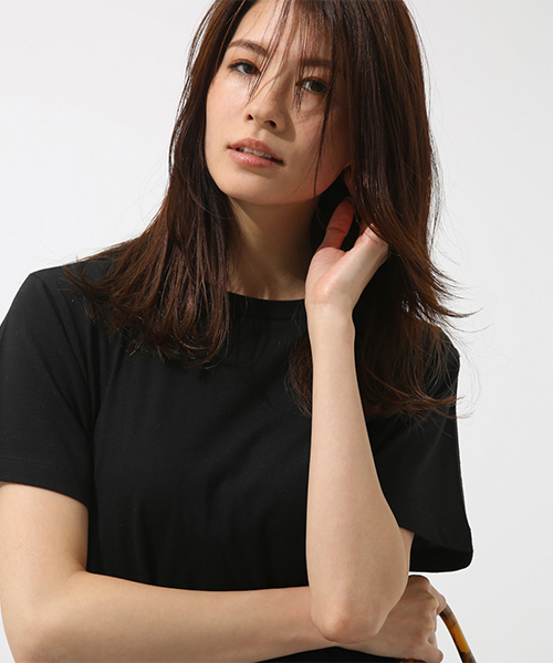 AZUL by moussy（アズールバイマウジー）の「Tシャツ Dress（ワンピース・レディース・ライトカーキ/ホワイト/ブラック・MEDIUM/SMALL）」の22枚目の写真