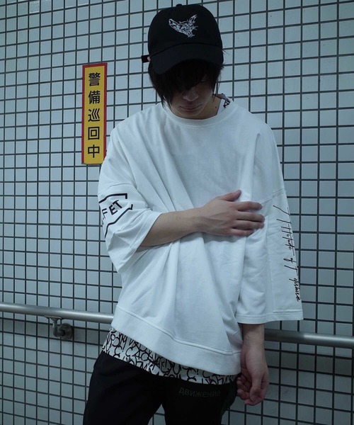 AFYF（エーエフワイエフ）の「rovtski 【ビッグシルエット】AFYFOVERSWEAT（スウェット・メンズ・ホワイト/ブラック/ピンク・FREE）」の8枚目の写真