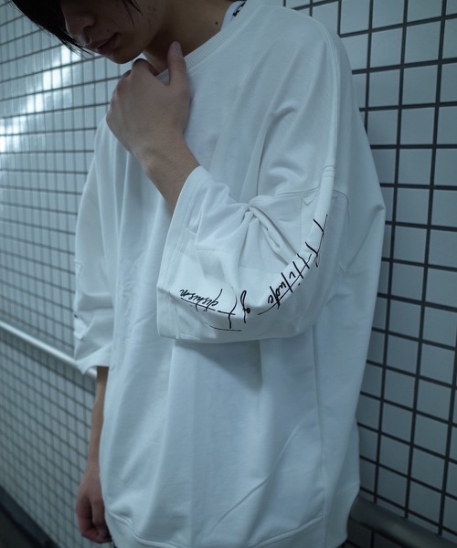 AFYF（エーエフワイエフ）の「rovtski 【ビッグシルエット】AFYFOVERSWEAT（スウェット・メンズ・ホワイト/ブラック/ピンク・FREE）」の9枚目の写真