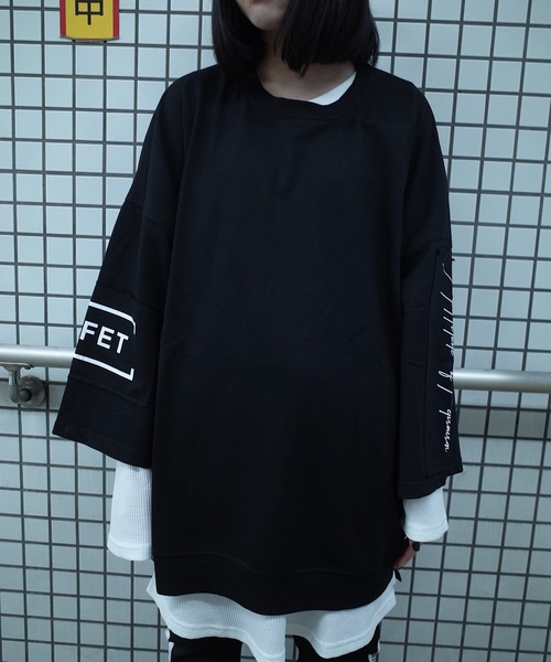 AFYF（エーエフワイエフ）の「rovtski 【ビッグシルエット】AFYFOVERSWEAT（スウェット・メンズ・ホワイト/ブラック/ピンク・FREE）」の16枚目の写真