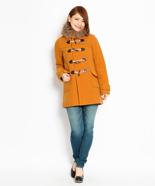 X-GIRL ダッフルコートレディース X-girl（エックスガール）の「LONG DUFFEL COAT（ダッフルコート