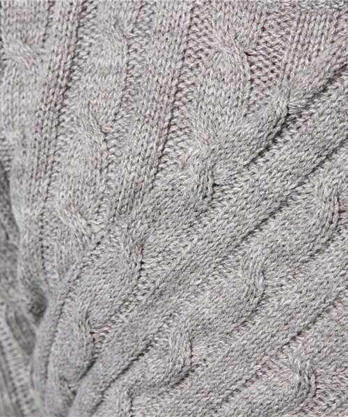 WEGO（ウィゴー）の「WEGO/ケーブルニット（ニット/セーター・メンズ・ブラック/ネイビー/オフホワイト/サックスブルー/レッド/ワイン/杢グレー/ブルー/イエロー/グリーン・MEDIUM/LARGE/SMALL）」の16枚目の写真