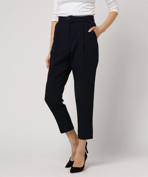 NATURAL BEAUTY BASIC（ナチュラルビューティーベーシック）の「くるみバックルベルトペグパンツ（その他パンツ・レディース・ネイビー/キャメル・SMALL/MEDIUM/LARGE）」の8枚目の写真