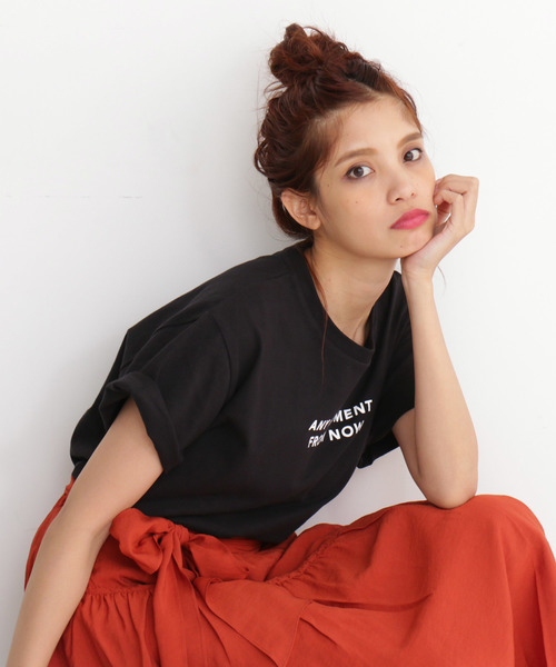 FREE'S MART（フリーズマート）の「ミニラバーロゴＴシャツ（Tシャツ/カットソー・レディース・ホワイト/ブラック/グリーン・FREE）」の7枚目の写真