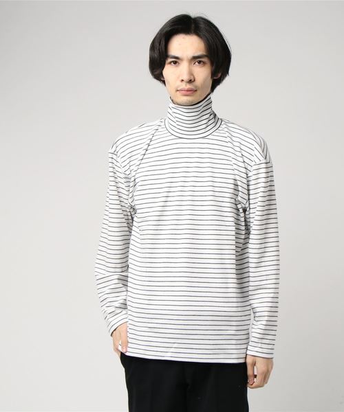 WEGO（ウィゴー）の「WEGO/ソフトタッチタートルネックカットソー（Tシャツ/カットソー・メンズ・ホワイト/ブラック/ベージュ/ホワイト系その他5・SMALL/MEDIUM/LARGE）」の11枚目の写真