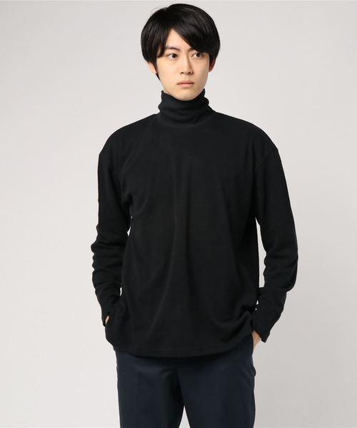 WEGO（ウィゴー）の「WEGO/ソフトタッチタートルネックカットソー（Tシャツ/カットソー・メンズ・ホワイト/ブラック/ベージュ/ホワイト系その他5・SMALL/MEDIUM/LARGE）」の10枚目の写真