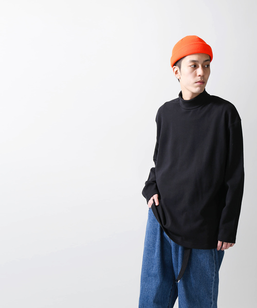 WEGO（ウィゴー）の「WEGO/ソフトタッチタートルネックカットソー（Tシャツ/カットソー・メンズ・ホワイト/ブラック/ベージュ/ホワイト系その他5・SMALL/MEDIUM/LARGE）」の18枚目の写真