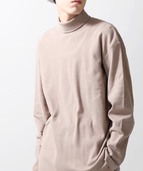 WEGO（ウィゴー）の「WEGO/ソフトタッチタートルネックカットソー（Tシャツ/カットソー・メンズ・ホワイト/ブラック/ベージュ/ホワイト系その他5・SMALL/MEDIUM/LARGE）」の4枚目の写真