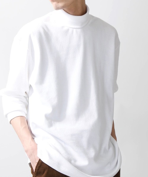 WEGO（ウィゴー）の「WEGO/ソフトタッチタートルネックカットソー（Tシャツ/カットソー・メンズ・ホワイト/ブラック/ベージュ/ホワイト系その他5・SMALL/MEDIUM/LARGE）」の2枚目の写真