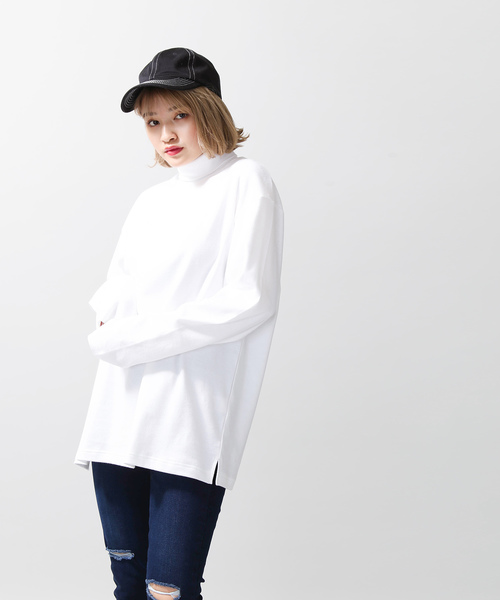 WEGO（ウィゴー）の「WEGO/ソフトタッチタートルネックカットソー（Tシャツ/カットソー・メンズ・ホワイト/ブラック/ベージュ/ホワイト系その他5・SMALL/MEDIUM/LARGE）」の13枚目の写真