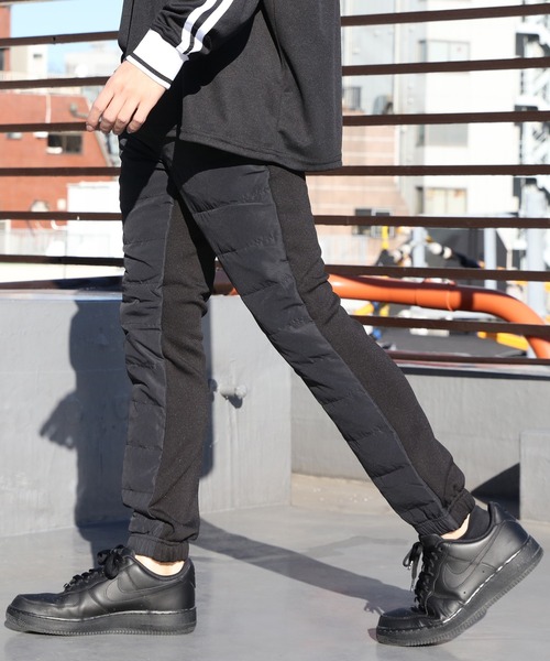 ８(eight)（エイト）の「ダウンジョガーパンツ（スウェットパンツ・メンズ・ブラック/ネイビー/カーキ/キャメル/ベージュ/カモフラージュ/グレー・MEDIUM/LARGE/X-LARGE）」の2枚目の写真