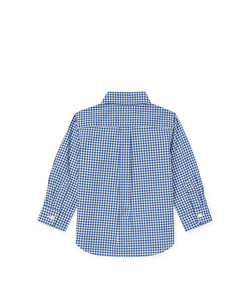 POLO RALPH LAUREN CHILDRENSWEAR（ポロ ラルフ ローレン チルドレンズウェア）の「ギンガム コットン ポプリン シャツ（シャツ/ブラウス・キッズ・ブルー系5・12M/18M/24M）」の5枚目の写真
