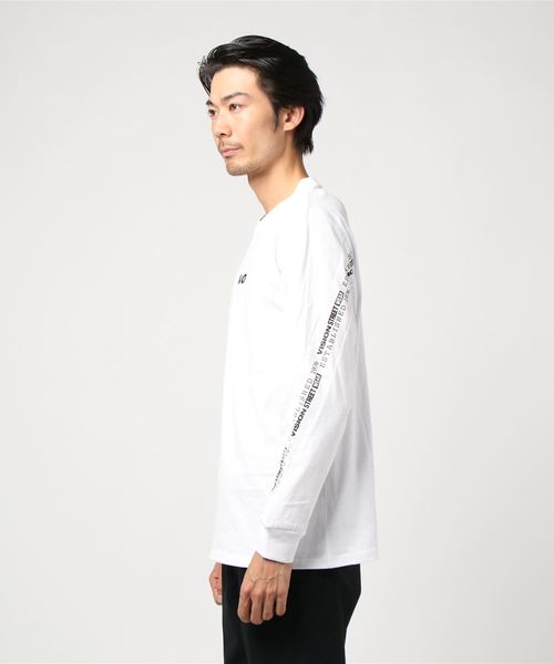 VISION STREET WEAR(ヴィジョンストリートウェア)の「VISION ビジョン 袖切り替えロンT(Tシャツ/カットソー・メンズ・ブラック/パープル/オフホワイト・LL/M/L)」の4枚目の写真