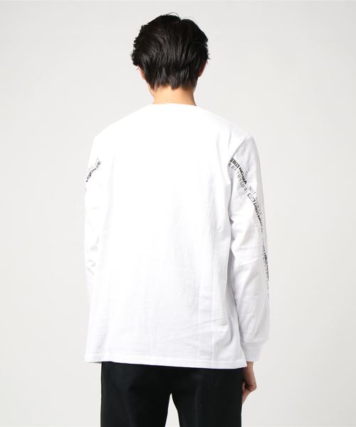 VISION STREET WEAR(ヴィジョンストリートウェア)の「VISION ビジョン 袖切り替えロンT(Tシャツ/カットソー・メンズ・ブラック/パープル/オフホワイト・LL/M/L)」の5枚目の写真