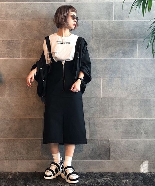 PAGEBOY（ページボーイ）の「サスツキペンシルスカート（スカート・レディース・ホワイト/ブラック/キャメル・SMALL/MEDIUM）」の10枚目の写真